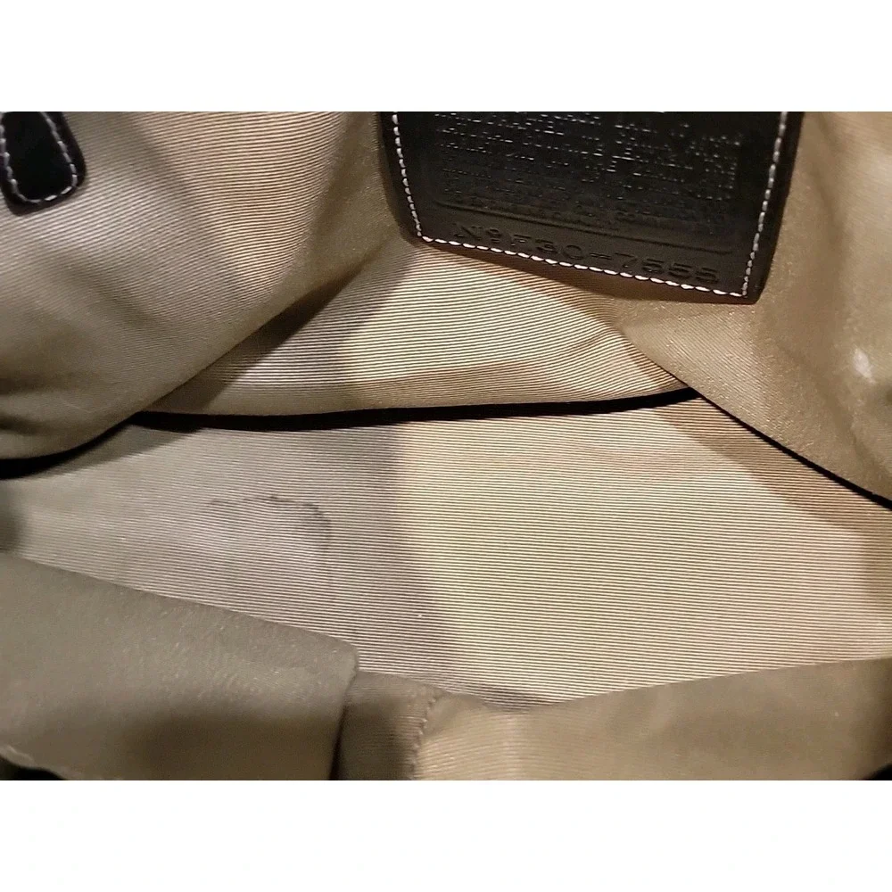 Vintage Coach Hamptons Black Leather Satchel | Style F30-7555 | Y2K Classic